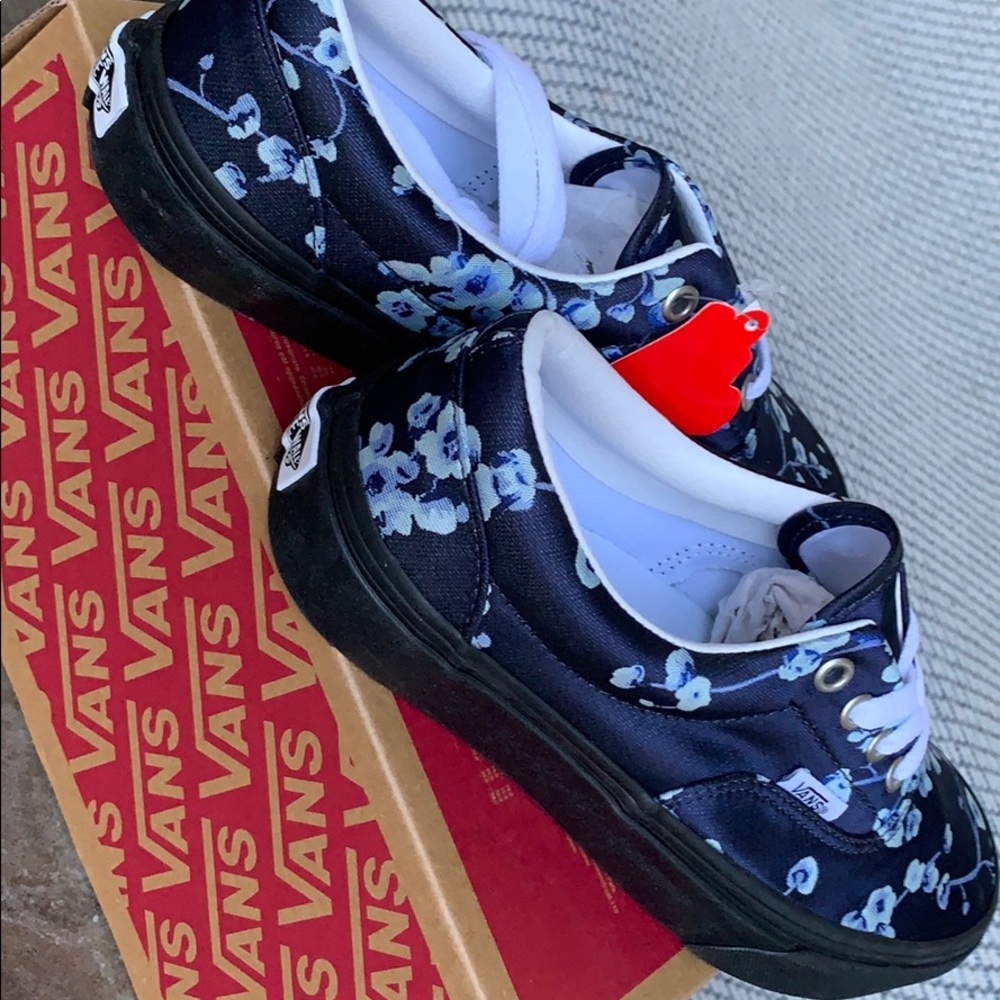 VANS ERA FLORALS BLUE/BLACK men’s - Picture 11 of 16